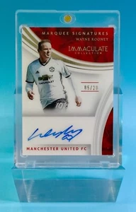 2017 Panini Immaculate England Wayne Rooney Marquee Auto 5/20 SP - Picture 1 of 2