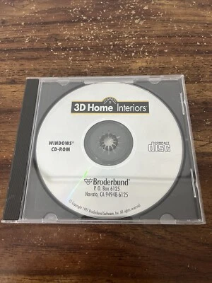 3D Home Interiors by Broderbund 1997- Software for Windows CD-Rom PC - Image 1 of 3