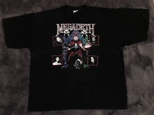 vintage 90s MEGADETH concert T-shirt size 3 XL HTF Rare!! - Picture 1 of 8