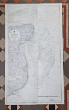 Vintage Admiralty Nautical Sea Chart The Downs South East No. L(D5) 1828 (1958)