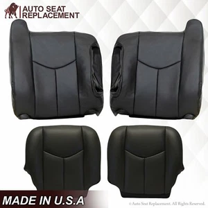 2003-2007 Chevy Silverado Avalanche & GMC Sierra Seat Cover Dark Gray Vinyl #692 - Foto 1 di 17