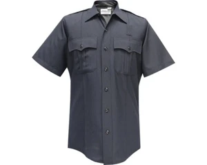 NWT FLYING CROSS 57R84Z MEN'S 14.5 SHORT SLEEVE JUSTICE SHIRT LAPD NAVY SMALL - Picture 1 of 1