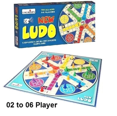 Ludo Card-Board Dice Game 2-6 Player For Kid Children Adult Fun Play Family Game - Image 1 of 4