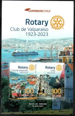 CHILE, FOLLETO, ROTARY CLUB DE VALPARAISO, ABRIL 2023,  SIN SELLOS, (1) - Image 1 of 3