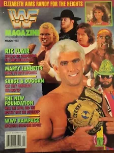 WWF Magazine March 1992 Ric Flair Savage Roddy Piper Undertaker Hulk Hogan C - Picture 1 of 13