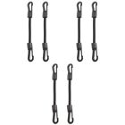  6 Pcs Portable Hook Ropes Multi-function Buckle Straps Elastic Tie Down Straps
