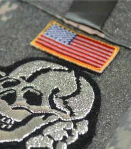 JSOC SEAL SPECIAL WARFARE DEVGRU NSWDG vêlkrö 2-PC: 2" Flag + Death Skull Head - Bild 1 von 12