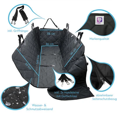 PET VIOLET Auto Kofferraum Schondecke Hunde Schutzmatte Schutzbezug Abdeckung Universal