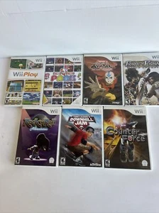 LOT 7 NINTENDO WII GAMES Counter Force Tony Hawk Rock And Roll Avatar Furu Park - Picture 1 of 16