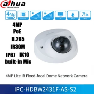 Cámara IP Lite 4MP Micrófono Incorporado POE Alarma Audio IP67 IPC-HDBW2431F-AS-S2 - Imagen 1 de 5