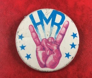 Pin Button Badge Soviet Underground USSR FORBIDEN HEAVY METAL ROCK 80's.SCARCE - Picture 1 of 2