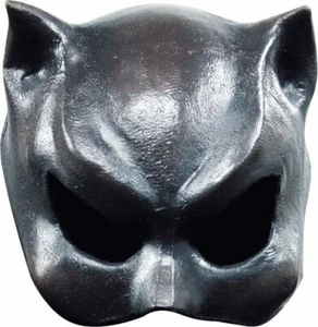BLACK CAT GIRL EYE / HALF FACE SCARY SOFT LATEX HORROR HALLOWEEN MASK - Picture 1 of 1