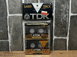 2 TDK SA-100U2 IEC TYPE II High Bias Super Precision Cassette Tapes Neu Versiegelt! - Bild 1 von 4