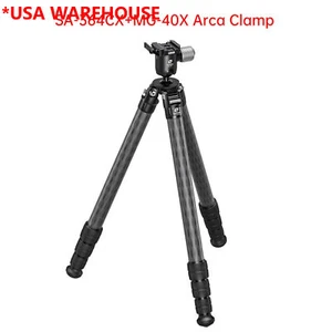Leofoto SA-364CX+MG-40X Arca Clamp Outdoors Tripod with Ball Head - Picture 1 of 9