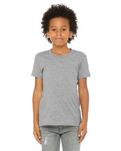 3 Pack Of Bella + Canvas 3001YCV Youth CVC Jersey T Shirt Stylish T-Shirt - Picture 1 of 36