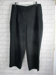 Seed Heritage womens dress pants black 14, side buckle straight leg - Picture 1 of 11