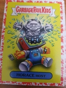 GPK 2019 cubo de basura Kids Revenge oh the Horror-ible 7b Horace Host rojo 54/75 - Imagen 1 de 1