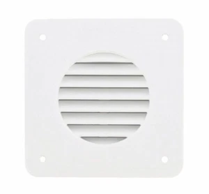 Valterra  A10-3300 Battery Box Louvered Vent Cover, For 1-3/4 inch Hose, White - Picture 1 of 1