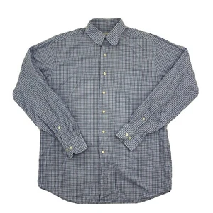 Tommy Bahama Mens Cotton Long Sleeve Button Up Dress Shirt Size Medium 15½ 34-35 - Picture 1 of 8