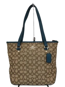 [Near Mint] Coach F55364 Signature Canvas Tote Bag Outline Signature Zip Top - Bild 1 von 10