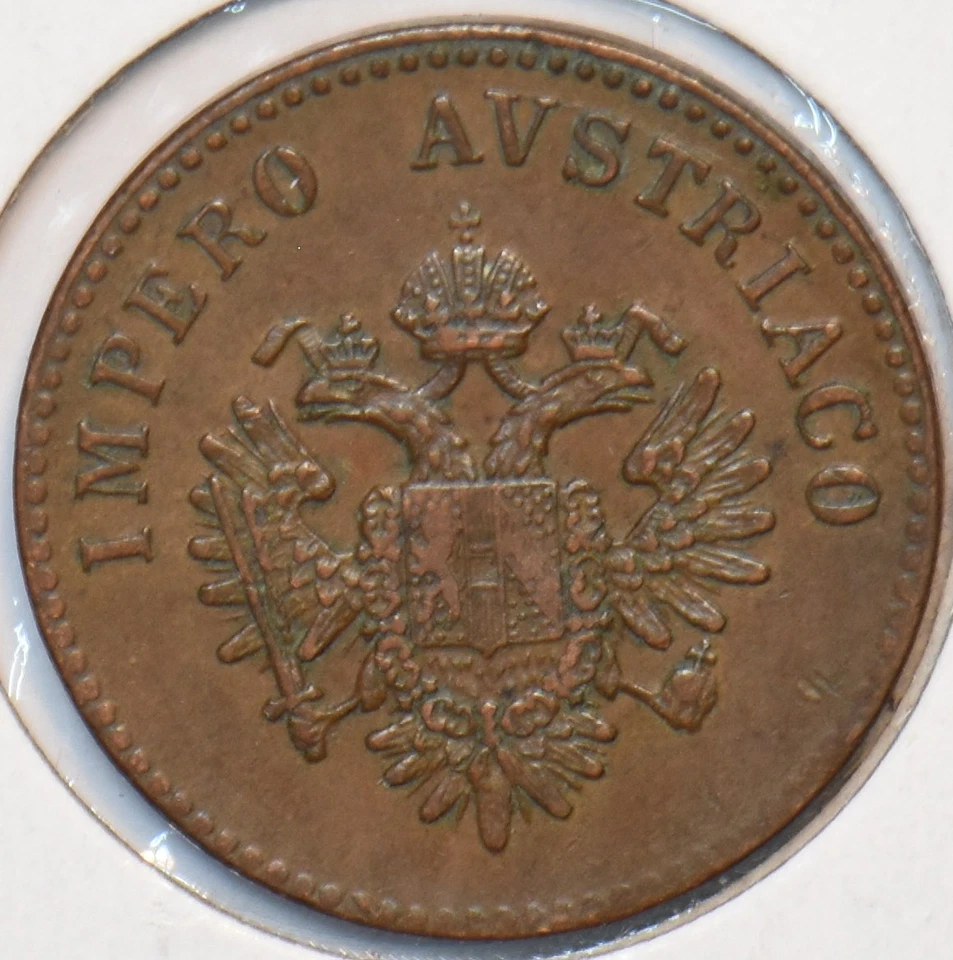 Italian States 1852 V 5 Centesimi Lombardy-Venetia 295936 combine shipping - Image 1 of 2