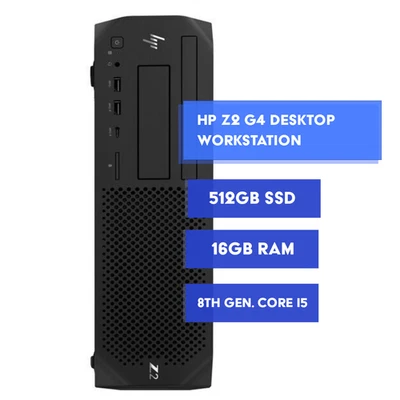 HP Z Series Workstation PC - Intel i5 8th Gen 16GB RAM 512GB SSD Windows 11 Pro - Image 1 of 4