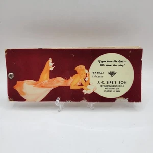 Vintage 50s Ink Blotter Pinup J.C. Sipe's Son Indiana Jewler - Picture 1 of 8