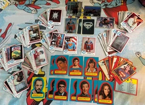 Lote de 218 tarjetas coleccionables de película Superman Topps DC Comics 1978 pegatinas de papel aluminio - Imagen 1 de 8