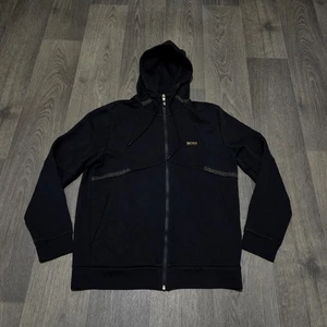 Hugo Boss ' Hooded ' Jacket - Mens Medium - Black - Picture 1 of 8