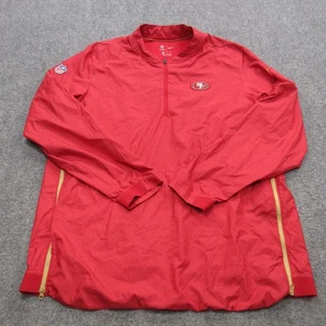 Chaqueta de los San Francisco 49ers para hombre XL NFL fútbol americano pulóver Nike Onfield lateral - Imagen 1 de 19