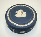 Wedgwood Portland Blue Jasperware Round Covered Box