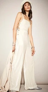 Neu kostenlose People 90er Forever cremefarbene Overalls $ 168 - Bild 1 von 10