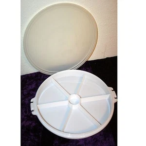Tupperware 6 Compartment Large Container  #405-9 & #Lid 224-9 - Picture 1 of 3