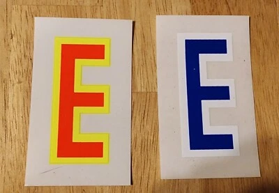The Letter E x2 different colors Eminem dentist teeth almost f lol double E look - Image 1 of 2
