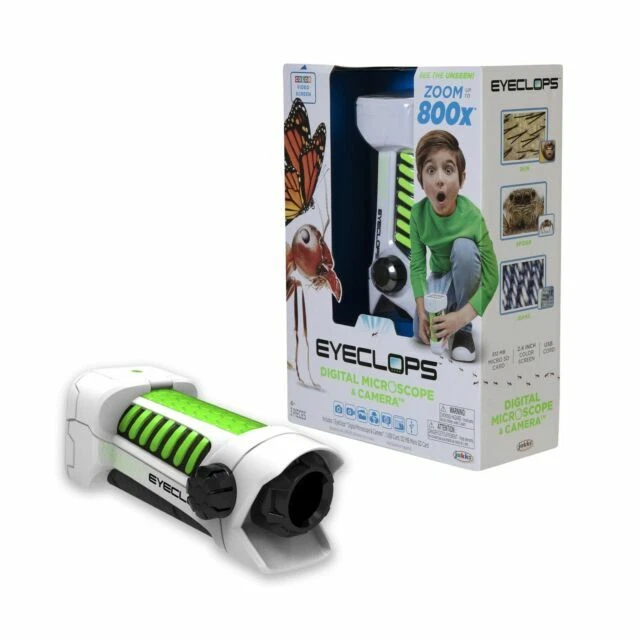 JAKKS Pacific 652331 Eyeclops Digital Microscope & Camera With Built in Color Screen 800x Zoom