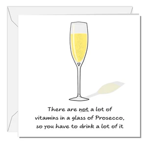 SWIZZOO Funny Prosecco Birthday Card Female Her Girl Friend Daughter Humorous - Picture 1 of 9