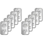 Ten (10) 1 oz Silver Bar Jbr Recovery Ltd - 999 Fine Icons of Britain