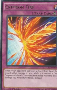 YUGIOH CARD CRIMSON FIRE LC5D-EN080 1ST EDITION - Picture 1 of 1
