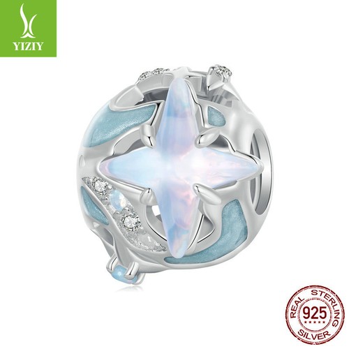 VALENTINO Ciondolo Moda Donna Argento Sterling 925 Lucente Via Lattea Adatta Bracciali Gioielli