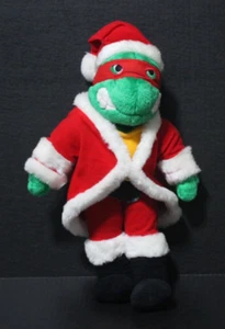 Vintage Playmates TEENAGE MUTANT NINJA TURTLES plush RAPHAEL Santa Claus TMNT - Picture 1 of 13