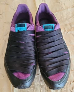 Puma Slip On Sneakers/Trainers Purple/Black/Teal Womens Size US 6.5/EU 37/UK 4 - Picture 1 of 7