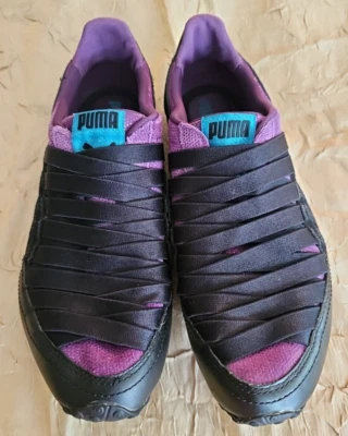 Puma Slip On Sneakers/Trainers Purple/Black/Teal Womens Size US 6.5/EU 37/UK 4 - Image 1 of 4