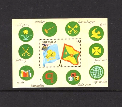 Grenada 1265 MNH Girl Guides Scouting 1985 Cover