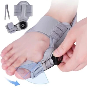 Adjustable Hallux Valgus Support Big Toe Bunion Straightener Splint Corrector UK - Picture 1 of 15
