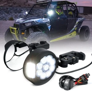 Espejos retrovisores laterales UTV con LED para Polaris RZR 400 570 4 800 900 XP de 1,5"-2" - Imagen 1 de 6