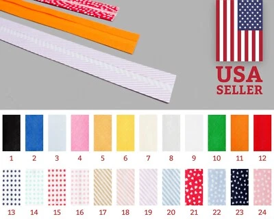 32mm Single fold bias tape made in Spain - Ships from NY - Bias binding, sewing - Image 1 of 4