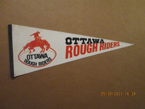 CFL Ottawa Rough Riders Vintage 1970's Red & Black Team Logo Football ...