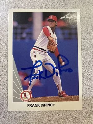Frank DiPino Autographed 1990 Leaf Card #103 St. Louis Cardinals A-305 - Image 1 of 3