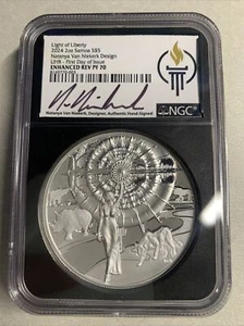 2024- Samoa- Light of Liberty- NGC- Enh Rev PF70- UHR- FDOI- Natanya Van Niekerk - Picture 1 of 3