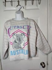 Vtg Outback Australia Creative Apparel Koala Cropped Sweatshirt M/L